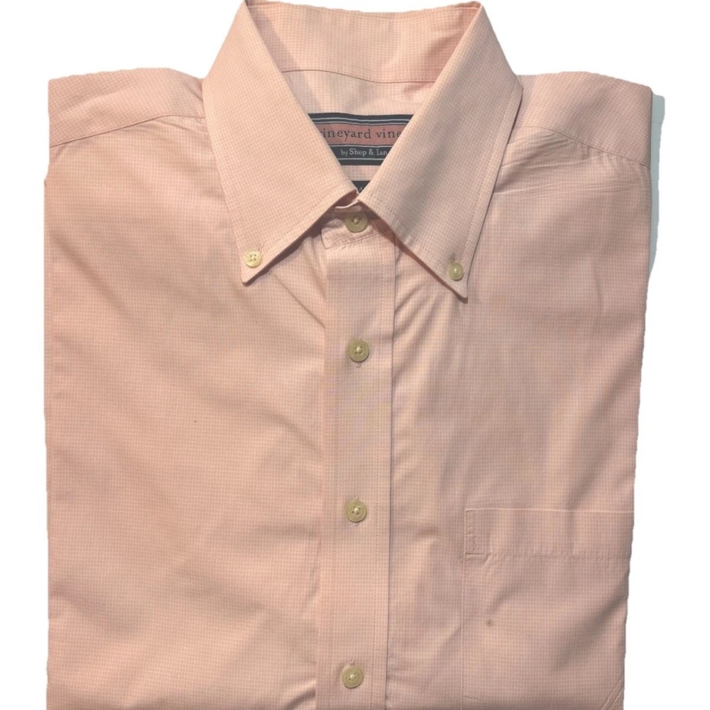 Vineyard Vines Murray Shirt Men's Dress shirt L large Pink long sleeve